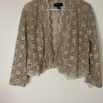 R & M Richards  Cream Lace Women's Shrug Photo 1