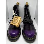 Dr. Martens  1460 Vegan Lace Up Black Purple Boots Photo 1