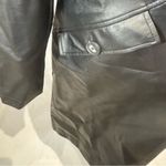 Marc New York by Andrew Marc black leather trench coat jacket size large NWT Photo 1