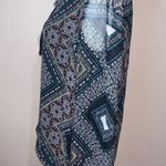 Ella Moss  Anthropologie|Revolve 100% Silk Boho Paisley Blouse Tassels Size Small Photo 4