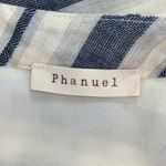 Phanuel blue and white circle skater skirt Women's Size L Large Photo 4