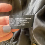 Vintage leather veteran of foreign wars bomber jacket XL Black Photo 10