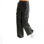 Tgla vegan leather cargo black pants 5/27 Photo 1