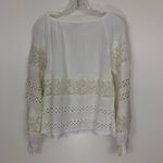 For Love & Lemons  Hayley Lace & Eyelets Blouse in White Size Small Photo 7
