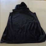 Eileen Fisher  Black Sleeveless Hoodie Dress size Large Photo 4