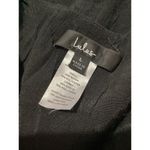 Lulus  Black Sleeveless Cowl Neck Pullover Side Zip Blouse L Photo 4