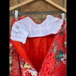 Caroline Constas Embroidered Bustier Dress xs Orange Photo 7