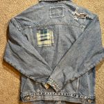 American Eagle AE '90s Boyfriend Oversized Patchwork Denim Jacket Photo 9