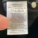 Everlane NWT  The Curvy Authentic Stretch High Rise Skinny Jean in Black Photo 9