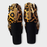 Limelight  Lyanna Animal Leopard Print Platform Peep Toe Chunky Block Heels 8.5 Photo 3