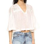 Free People 3/4 Sleeve Blouse In Lavender Photo 0