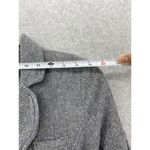 Zinc  Women's Blazer Knit Micro Chevron Gray Medium Knit Linen Blend Long Sleeve Photo 9