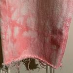 Missguided  Straight Leg Pink Tie Dye Jeans Frayed -8 Photo 1