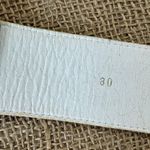 Vintage Light Pastel Pink Wide Leather Belt Size Medium 29 1/2 Photo 4