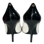 Gucci Colorblock White Suede Black Patent Peep Toe Stiletto Pumps Sz 9B Photo 5