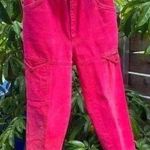 Vintage Red Faded Denim Heart Dors Ankle Jeans Size 4 Photo 0