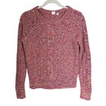 Gap  Womens Sz Small Rainbow Cable Knit Pullover Marled Chunky Textured Sweater Photo 0