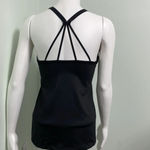 Victoria's Secret Victoria’s Secret Sport Black Sexy Strappy Mesh Tank Top Photo 3