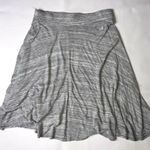 New York & Co. Womens Skirt Size Medium Heather Gray Rayon Asymmetrical Hem Photo 0