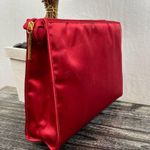 Giorgio Beverly Hills Red Satin Zip Close Cosmetic Makeup Bag Photo 1