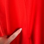 J.Crew Red Blouse Large Long Sleeve Keyhole Office Holiday Workwear Romantic Photo 4