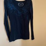 Peruvian Connection  navy blouse xs Photo 3