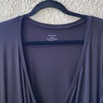 Grace Elements π€ Grace Jersey Knit 3/4 Sleeve Surplice Faux Wrap Top, Black, Plus-Size 2X Photo 1