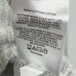 EXPRESS Light Grey V-Neck Knit Cold Shoulder Sweater Women's Size Medium M Photo 5