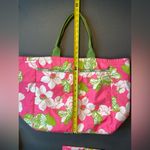 Lilly Pulitzer X Le Sportsac Large Tote Bag +make up pouch, Flowers & Butterflys Pink Photo 5