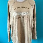 Aerie NWT Long Sleeve Graphic Tee T Shirt Game Night Champion Yellow Size S Photo 0