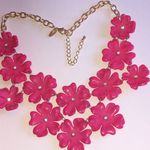 NY Brand Pink Floral Boho Statement Necklace Photo 1