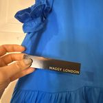 Maggy London NWT blue cotton ruffle sleeve dress 6 Photo 7