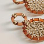 Mango NWT  Net Design Earrings Photo 1