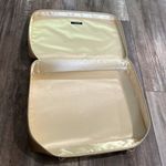 Lancome Train Case Travel Bag Makeup Large Square Gold Zipper Photo 4