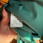 Emerald Green Satin Tie Neck Button Down Blouse Size Small Size M Photo 7