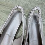 H by Halston  Heyden Nude Leather Slingback Pointed Toe Flats Women’s Size 8 Photo 6