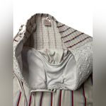 No Boundaries  Red White Blue Lace Striped Halter Bikini Top XXL | beaded string Photo 3