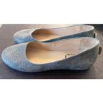 French Sole FS/NY Women's Zeppa Suede Ballet Flat Wedge Taupe Wave Size 6 Luxury Gray Photo 1