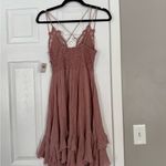 Free People One Intimately Mauve Pink Rose Lace Lingerie Adella Mini Dress NWT Photo 8