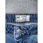 Free People  Jeans Women 26 High Rise Straight Leg Distressed Two‎ Tone Boho Photo 7