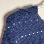 John + Jenn striped navy white combo cropped sweater hoodie size S Photo 75