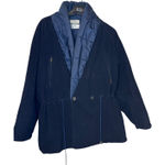 Saks 5th Avenue Saks Fifth Avenue X Sahza Women's Jacket Coat Vintage 100% Wool Navy 44/10 US Photo 0