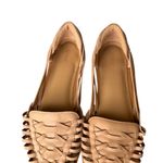 Quince  - 100% Leather Huarache Woven Flats in Cashew Sz 10 Photo 3
