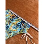 Aerie Buzzed Terry Ruched High Cut Cheeky Bikini Bottom Blue Size L Photo 8