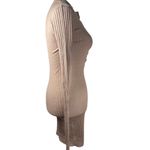 THE ATTICO Long Sleeve Mini Dress in Camel 40 Womens Knit Cashmere Sweater Tan Size undefined Photo 5