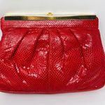 Vtg CARLO FIORI Italy snakeskin evening bag/clutch Photo 3