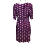 ✨5xHP✨Motherhood Maternity Waist Tie Surplice Wrap Dress Geometric Print✨ Blue Size undefined Photo 4