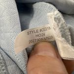 J.Crew  Quilted Geometric Print Cowl Neck Sweatshirt Light Blue Women's L EST Photo 5