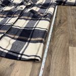 MELLODAY  wool blend blue plaid pea coat Photo 3