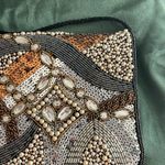 Vintage Beaded Crossbody Purse Bag Black Photo 1